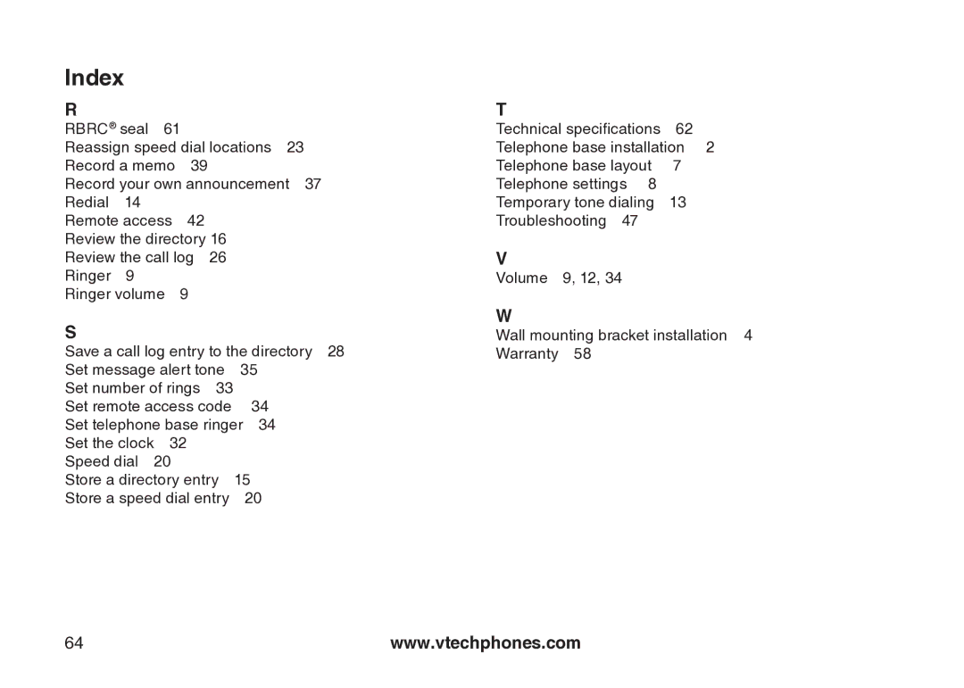 VTech CS5123 user manual Temporary tone dialing  